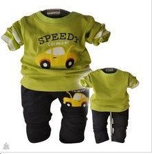 Baby clothing set car